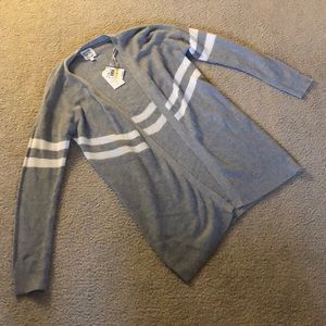 Long sleeve, gray casual cardigan